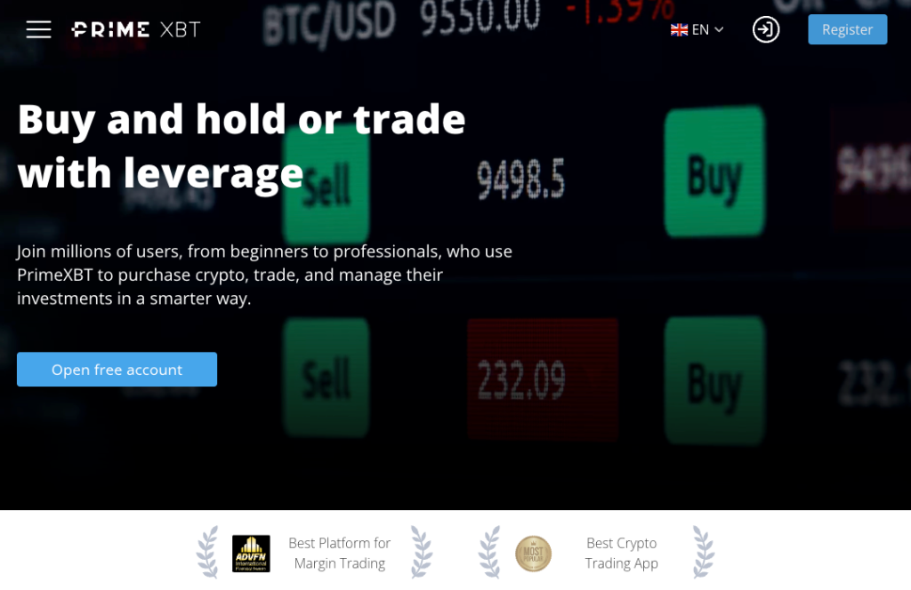 Best crypto leverage trading platform: PrimeXBT review